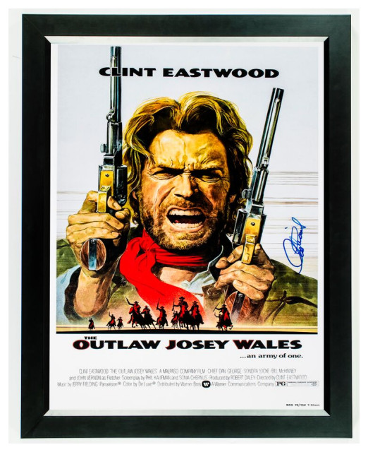 The Outlaw Josey Wales Signed Movie Poster, Custom Frame - Contemporary ...