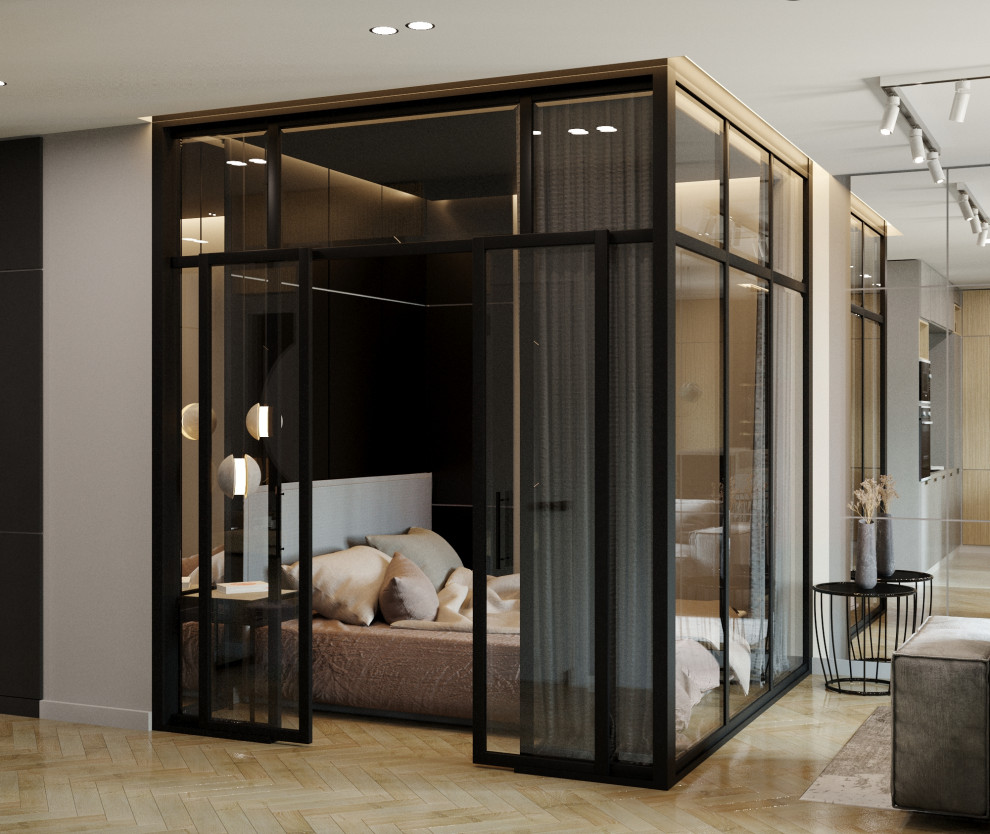 Проект двухкомнатной квартиры в современном стиле