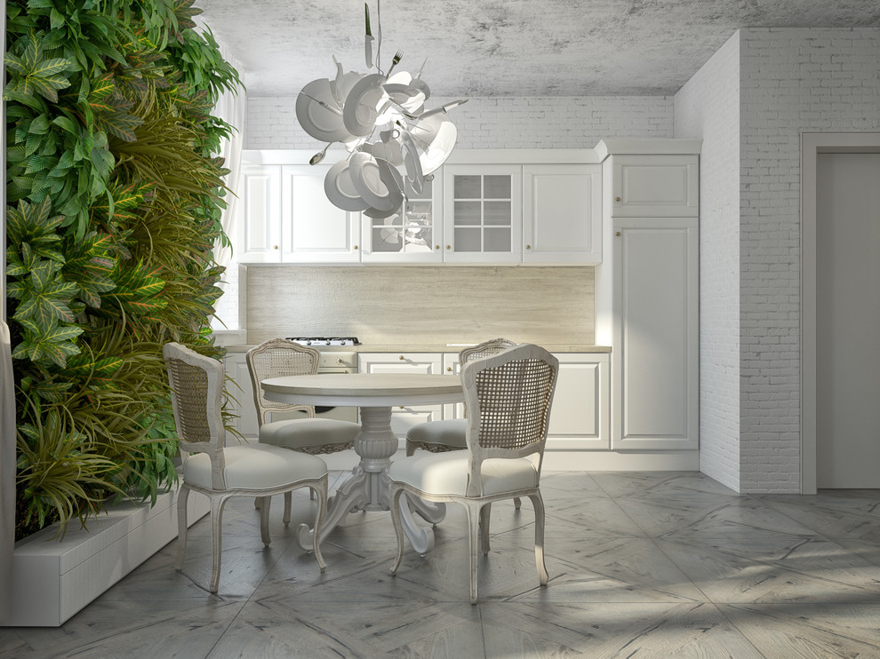 Проект кухни-столовой в квартире метро Чистые пруды