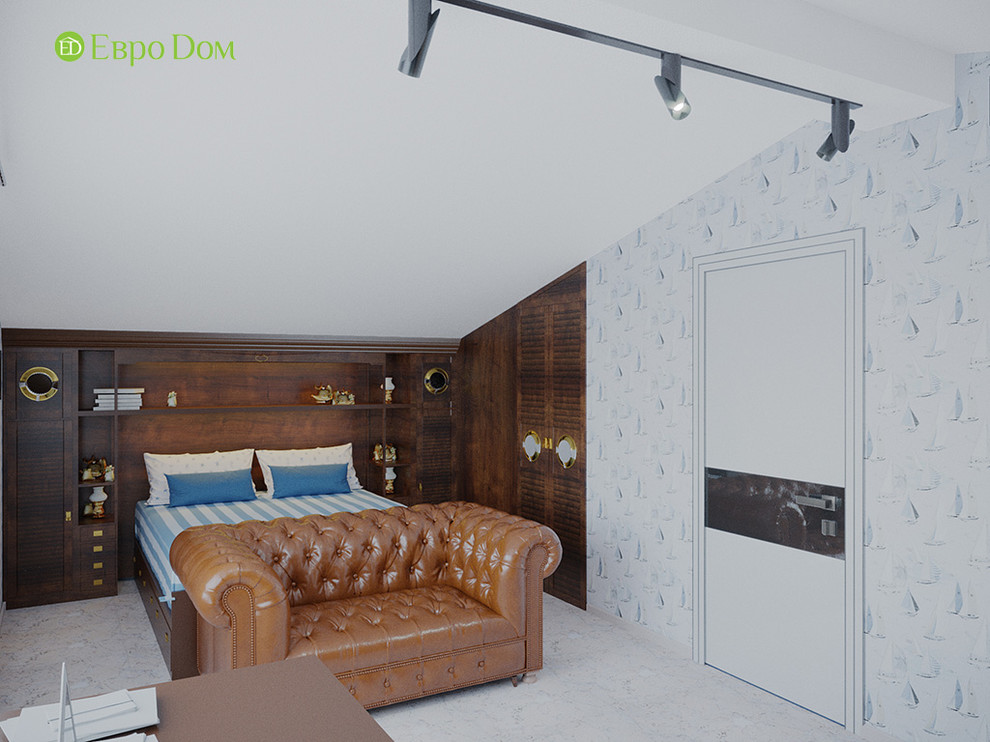 Дизайн интерьера коттеджа 490 кв. м в современном стиле