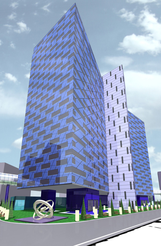Эскизный проект офисного здания в г. Екатеринбурге