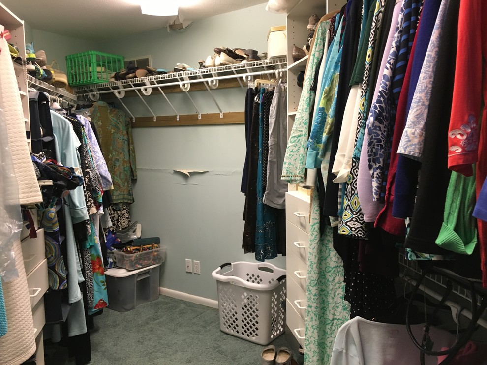 BEFORE - Her New Closet in White