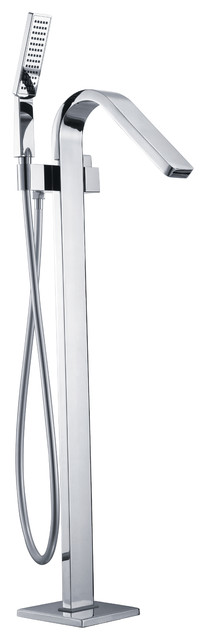Akdy 38 Chrome Freestanding Tub Filler Faucet Contemporary Akdy 38 Chrome Freestanding Tub Filler Faucet