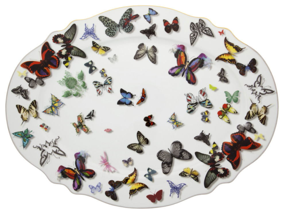 Vista Alegre Christian Lacroix Butterfly Parade Large Platter