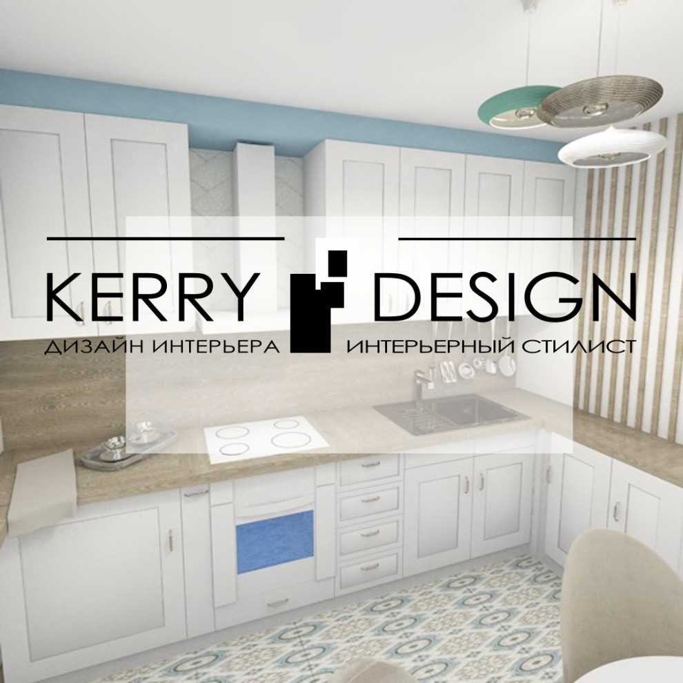 Кухня в  стиле прованс 9 кв м