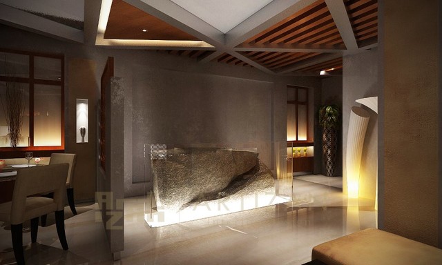 Coffee shop modern-rendering