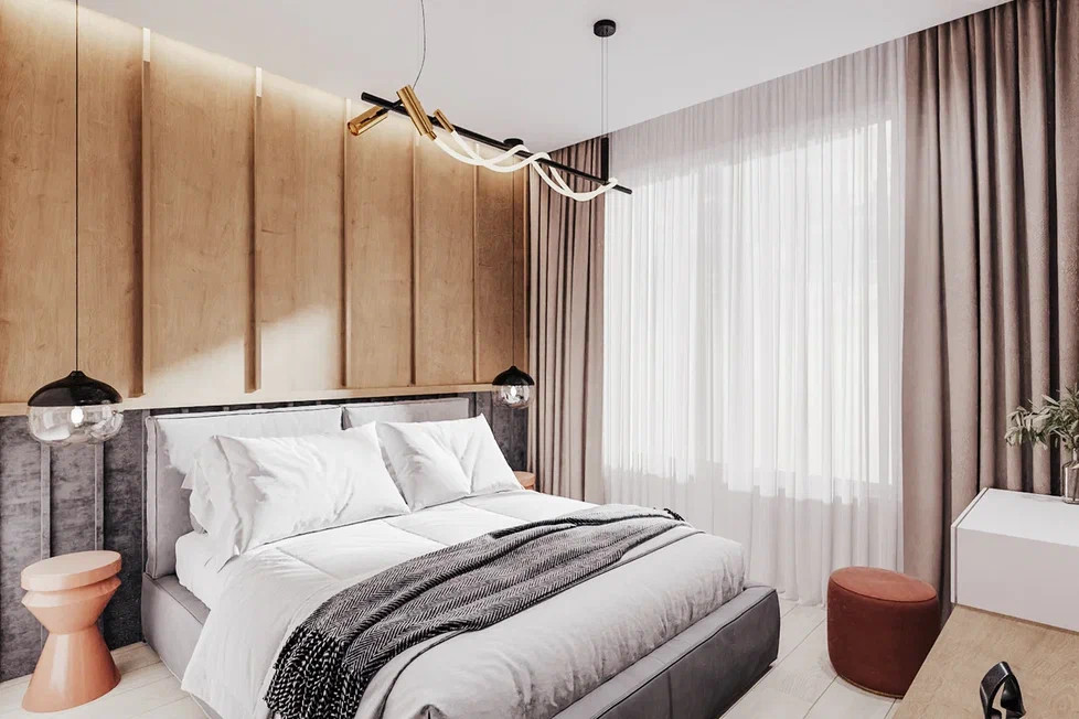 Комфортная квартира бизнес класса в стиле эко-сканди