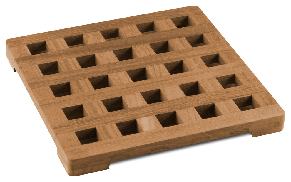 Teak Trivet, Large Contemporary Trivets by SeaTeak Houzz