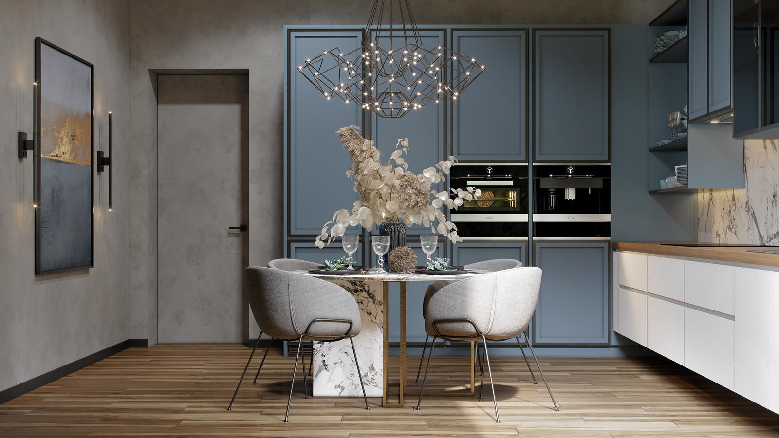 Кухня в загородном доме