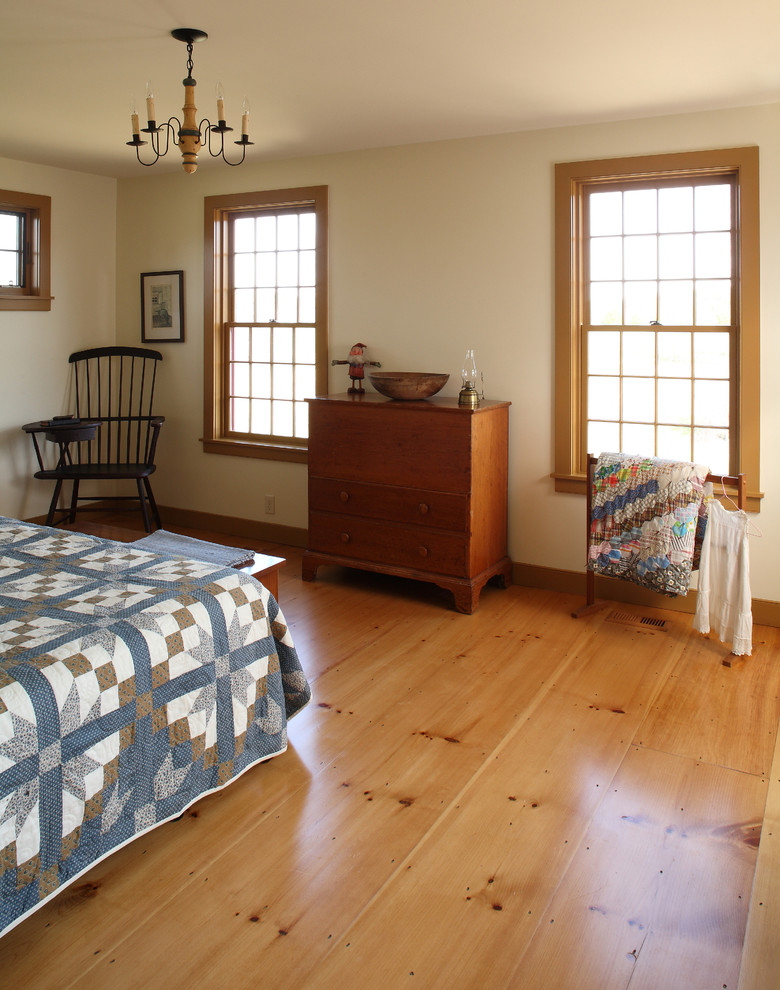 Inspiration for a country bedroom in Portland Maine.