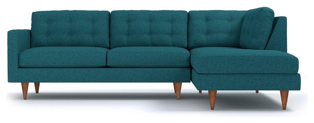 Logan 2 Piece Sectional Sofa Chicago Blue Chaise On Right