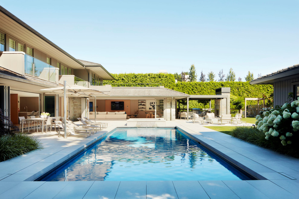 Inspiration for a midcentury pool in Vancouver.