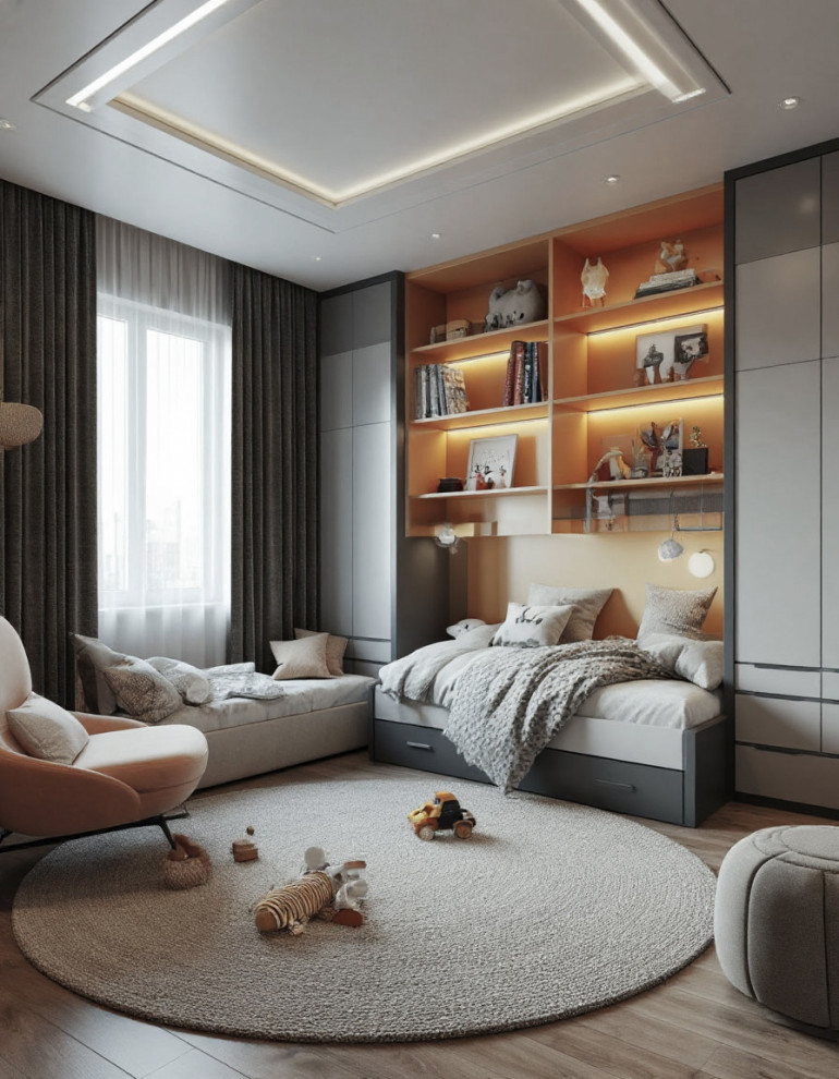 Визуализация детской комнаты в различных стилях