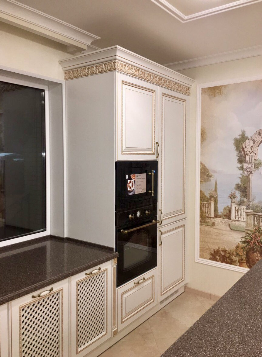 Кухня классика с островом