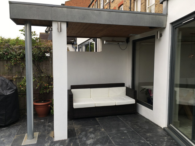 Chute House contemporary-veranda