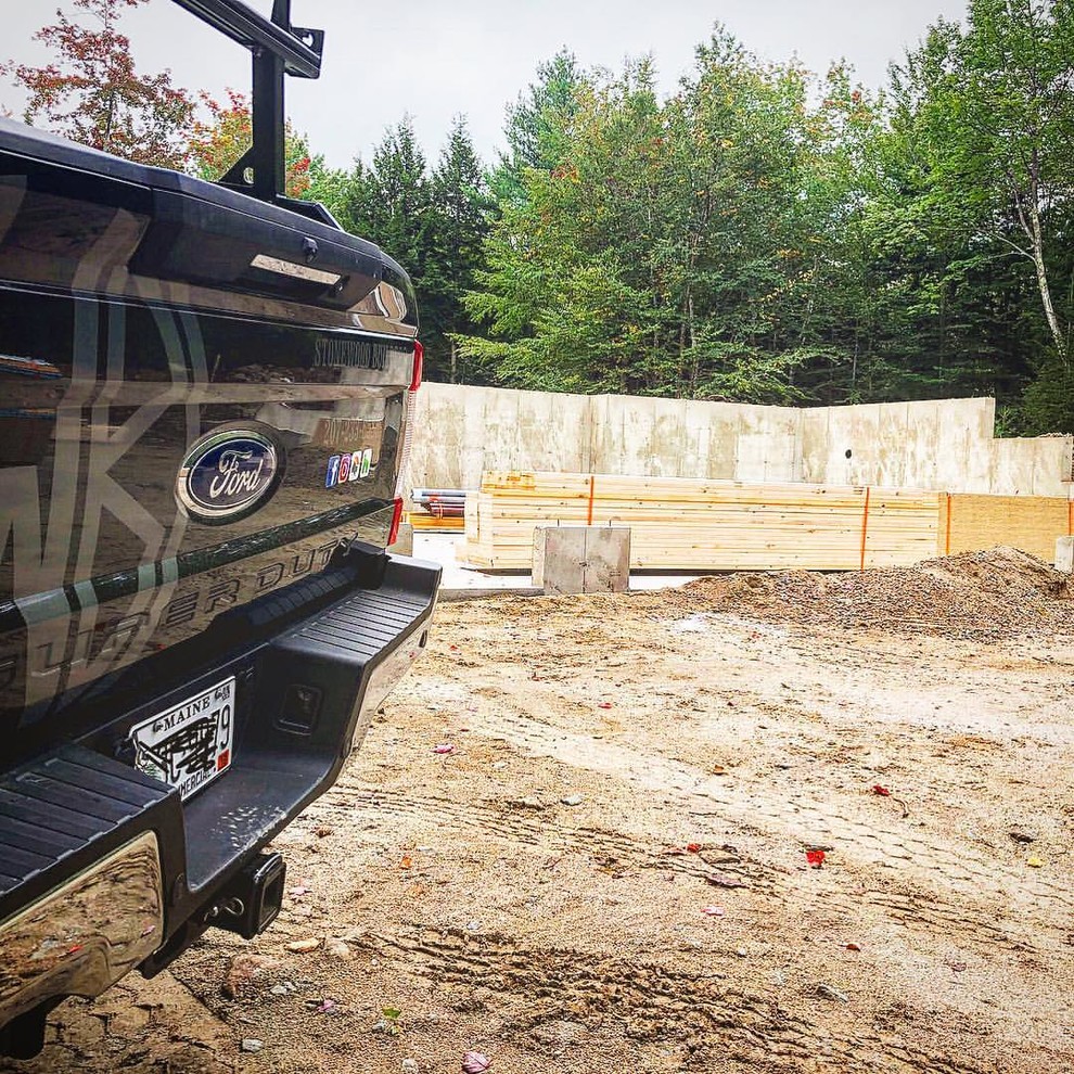 Private Home Construction in the deep woods of Freeport Maine