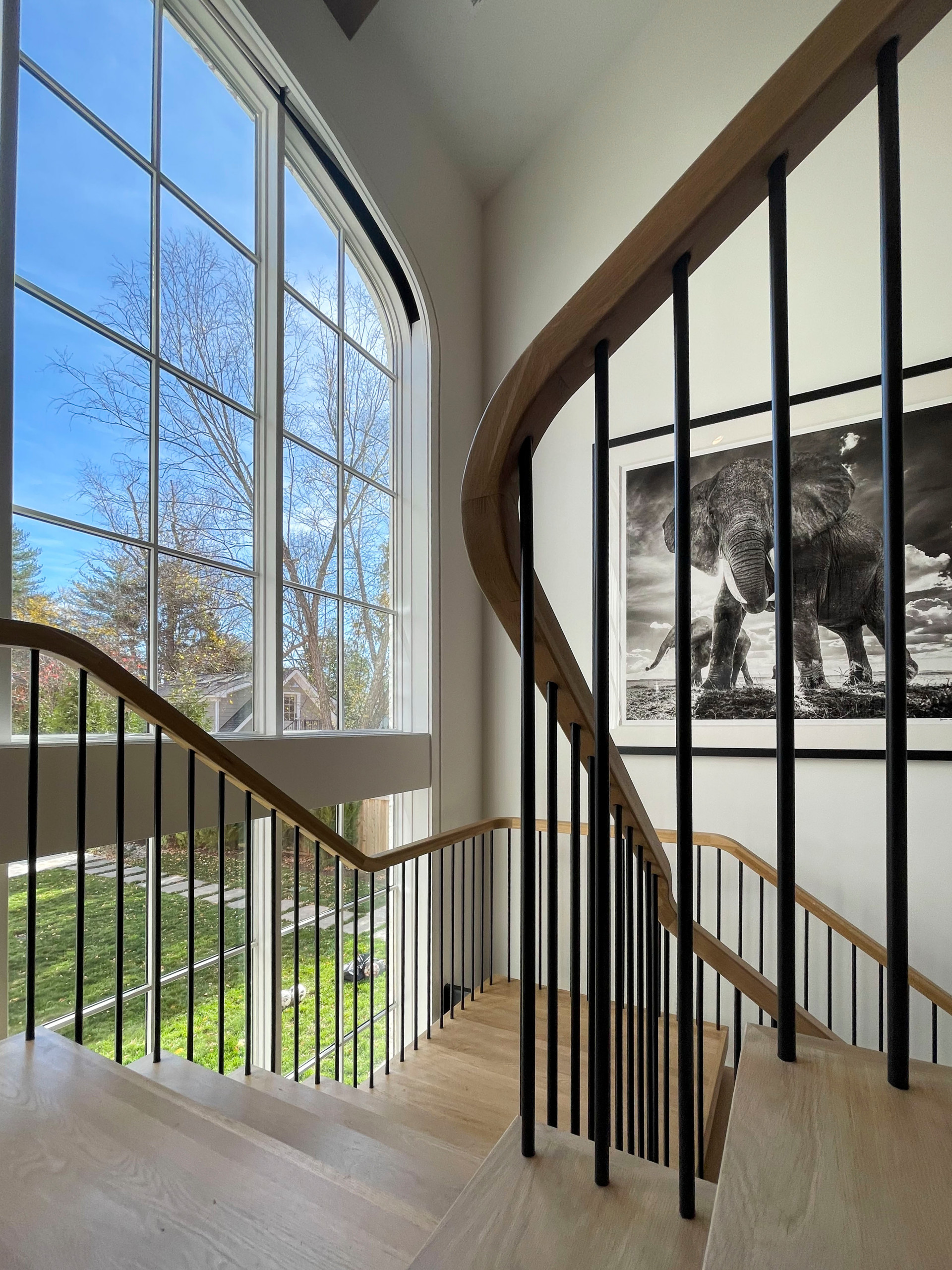 96_Dramatic cantilevered no-riser staircase, Bethesda, MD 20814