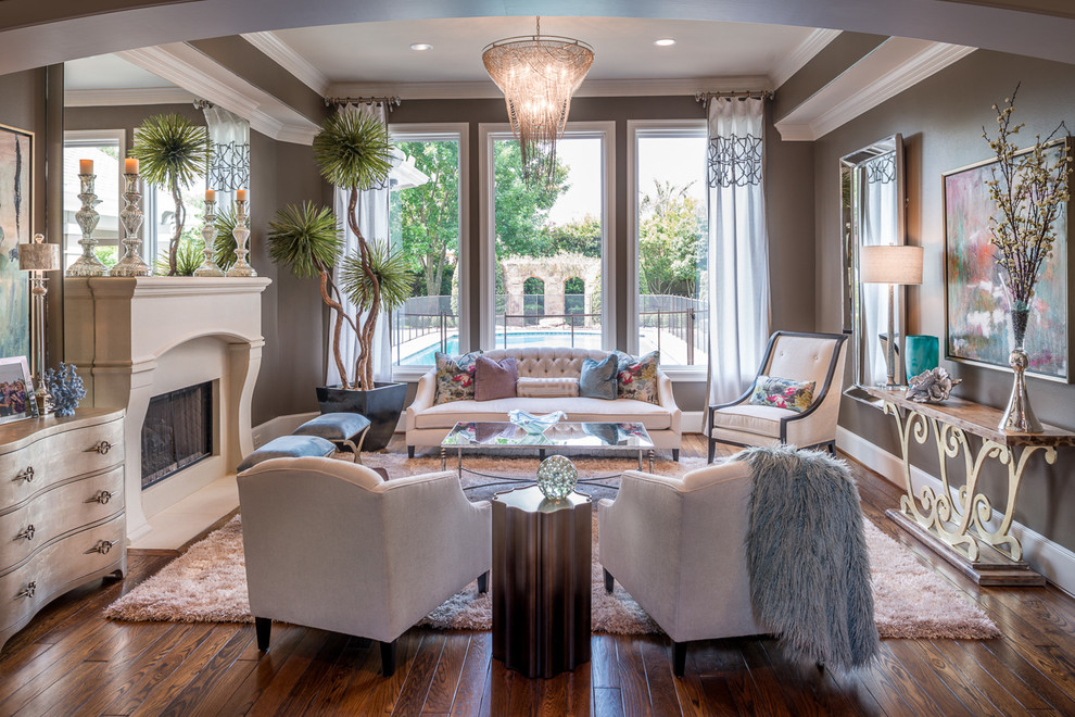Katy Casual Elegance - Transitional - Family Room - Houston - by The