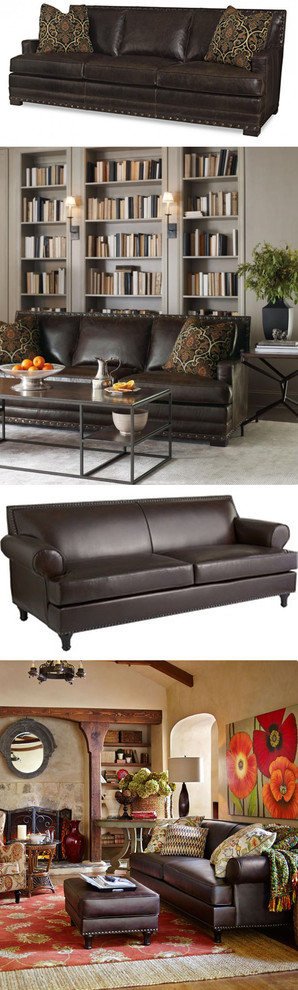 looking for leather sofa with nailheads that has a hacienda feel