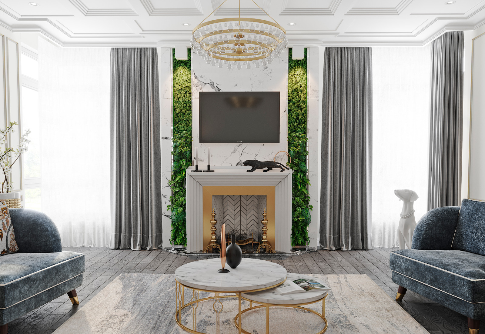 Квартира неоклассика 170м2