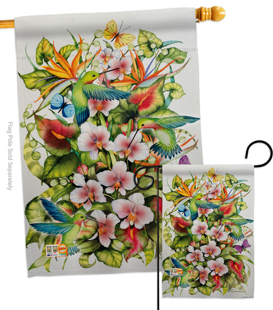 IMPRESSIONS Garden Flag WELCOME BIRD Cardinal Butterfly 28 x 40 NEW!