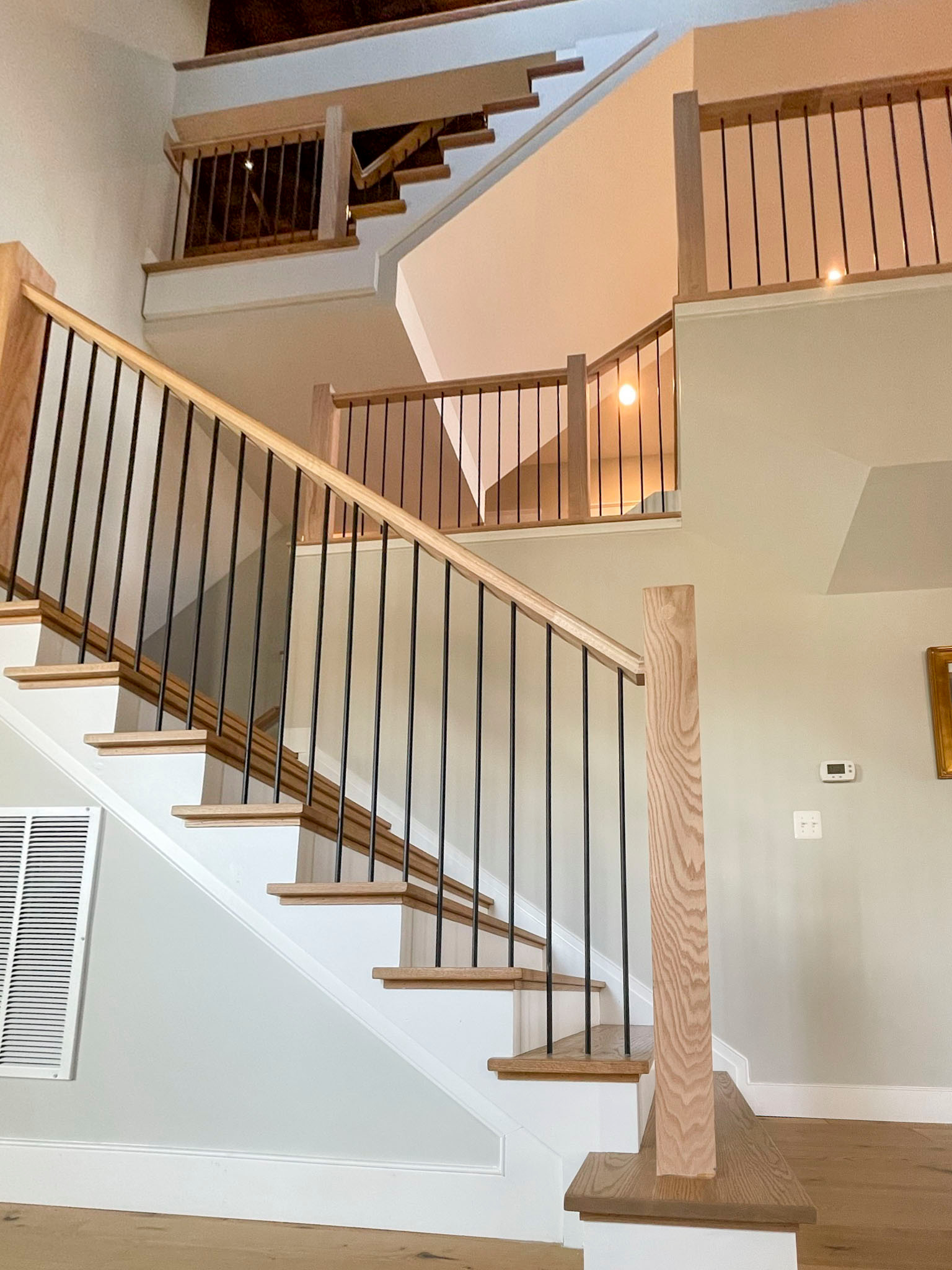 102_Straight-Freestanding Stairs/Landing in Barn Style Home, Leesburg VA 20175