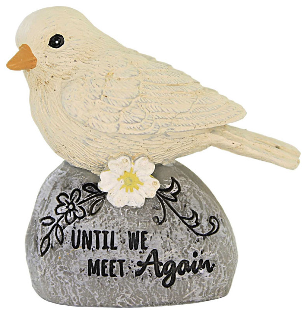 Figurine Bird Memorial Figurines Polyresin Comfort Dove Flower Contemporary Decorative