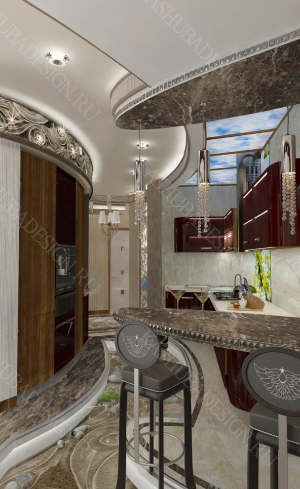 квартира с современным интерьером