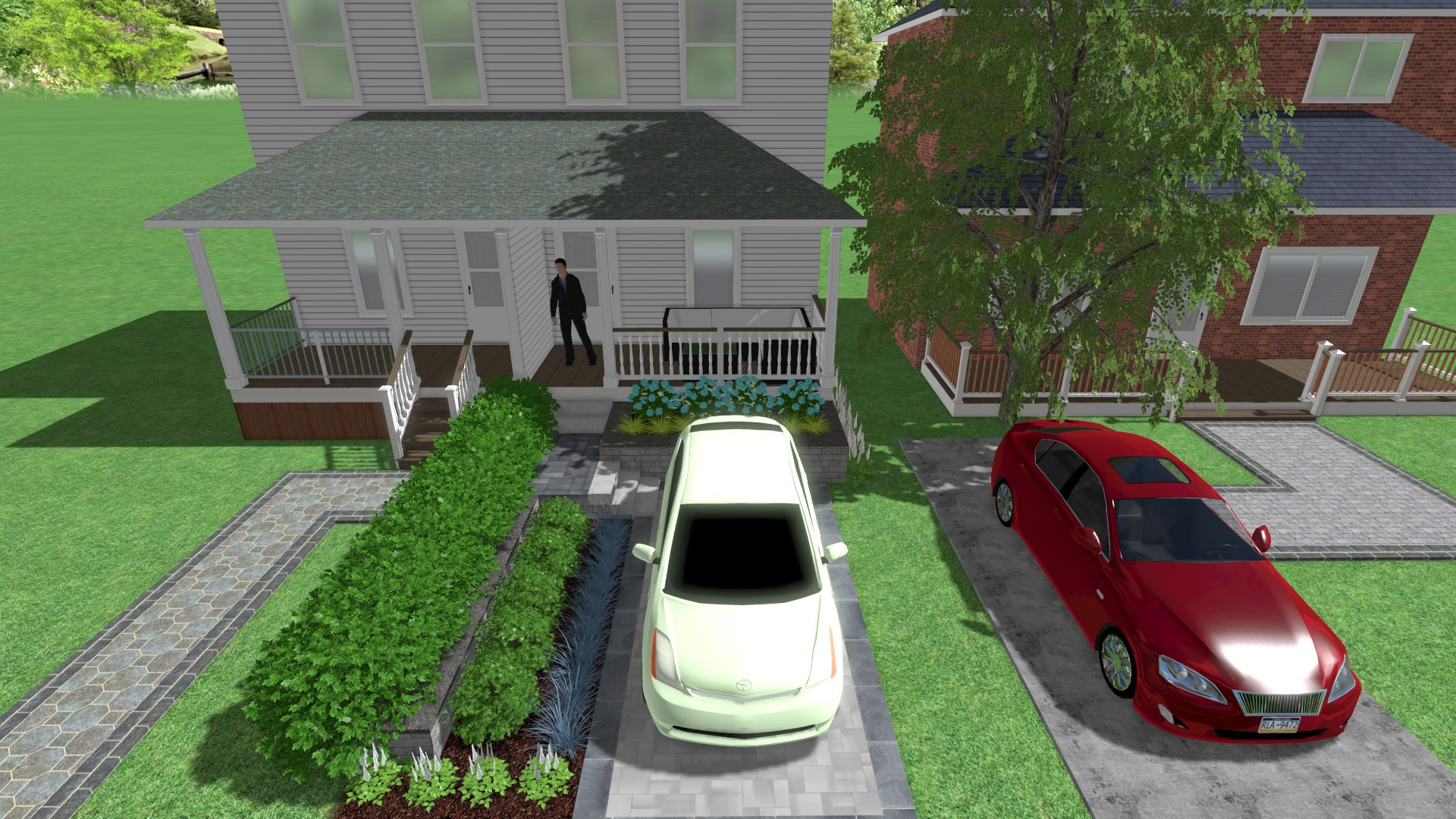 Forest Hill South Front Yard Parking Pad