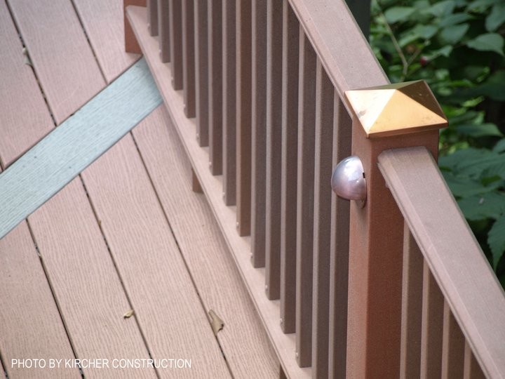 Inspiration for a large craftsman backyard deck remodel in Cincinnati with a pergola