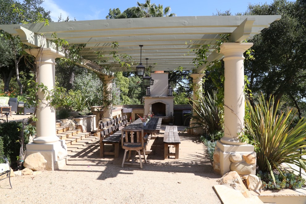 Mediterranean patio in Santa Barbara.