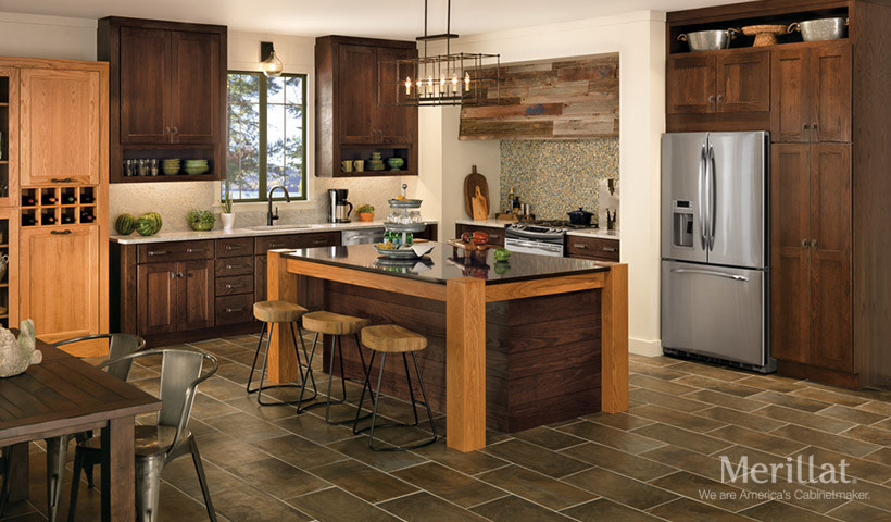 Example of a mountain style kitchen design in St Louis