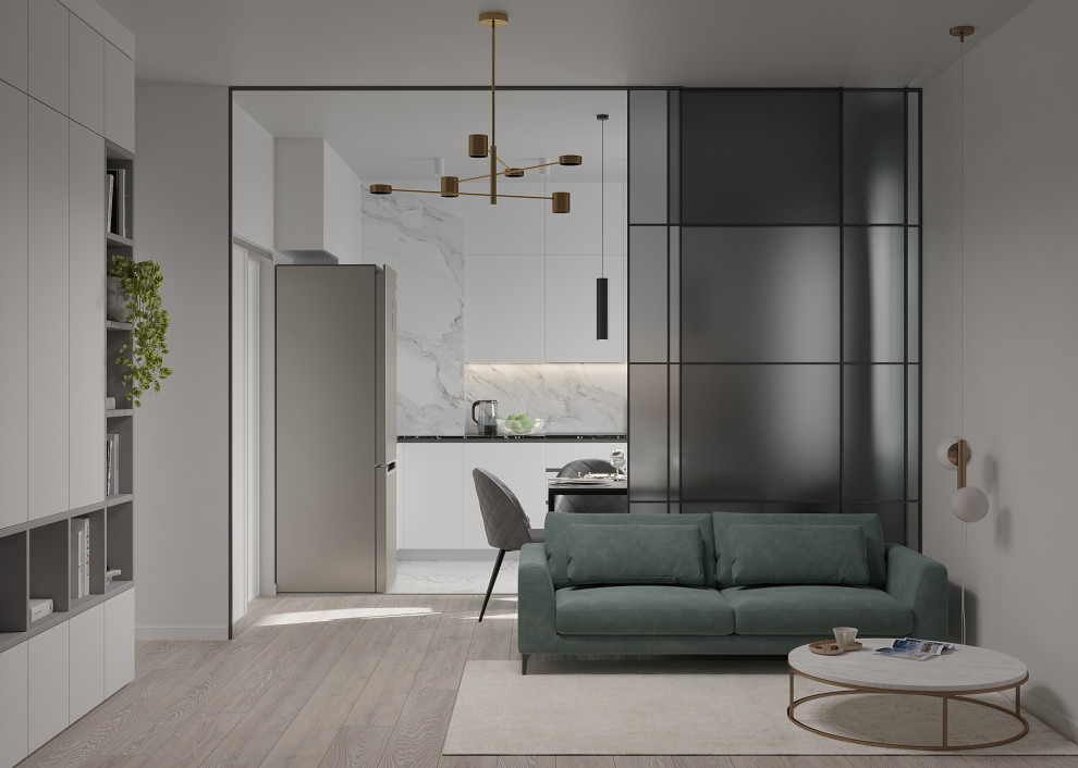 Кухня-гостиная в современном стиле