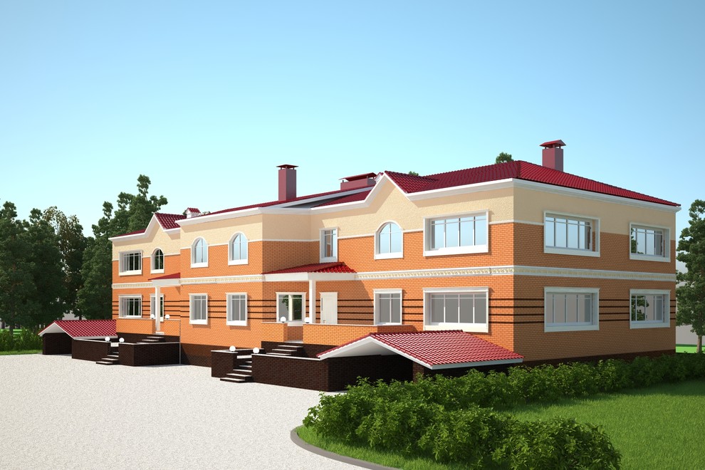 Дизайн фасада жилого дома