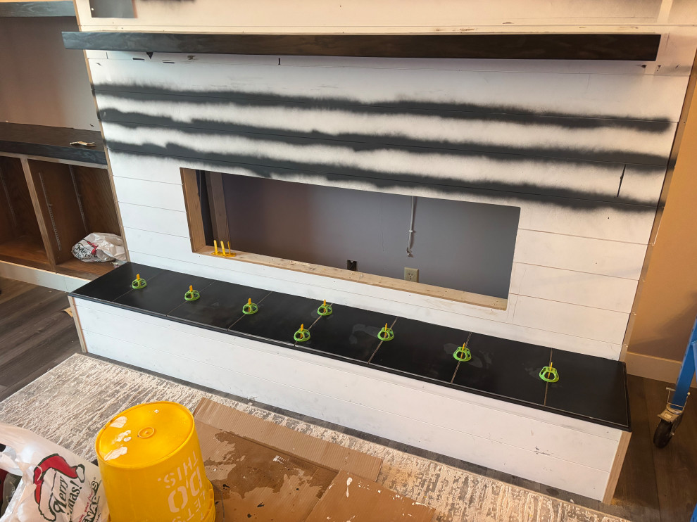 Media and Fireplace Focal Wall