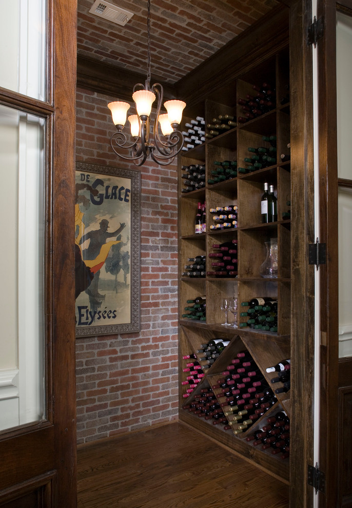 Inspiration for a timeless wine cellar remodel in Houston