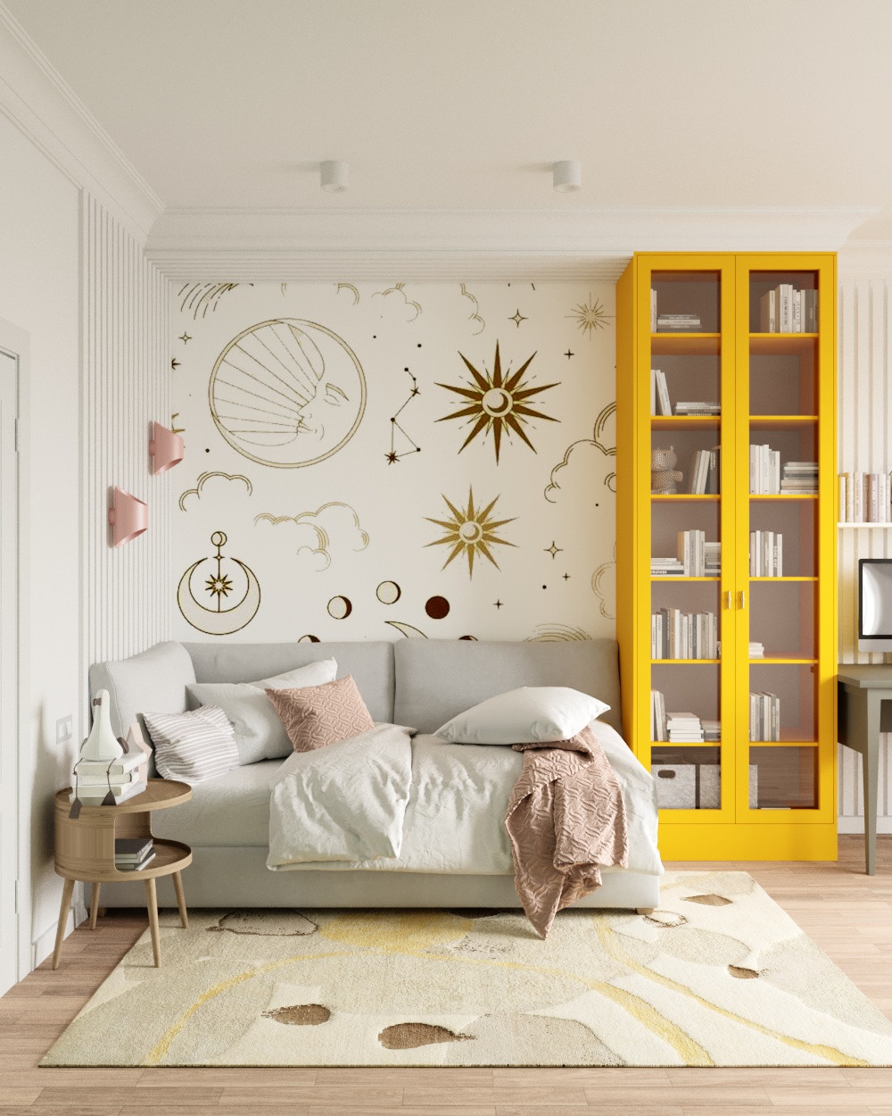 Яркая спальня для девочки