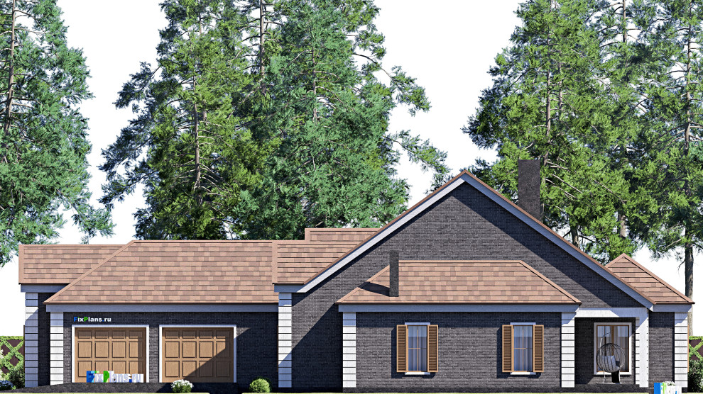 Проект одноэтажного дома 27х20м S297м2 F-17090