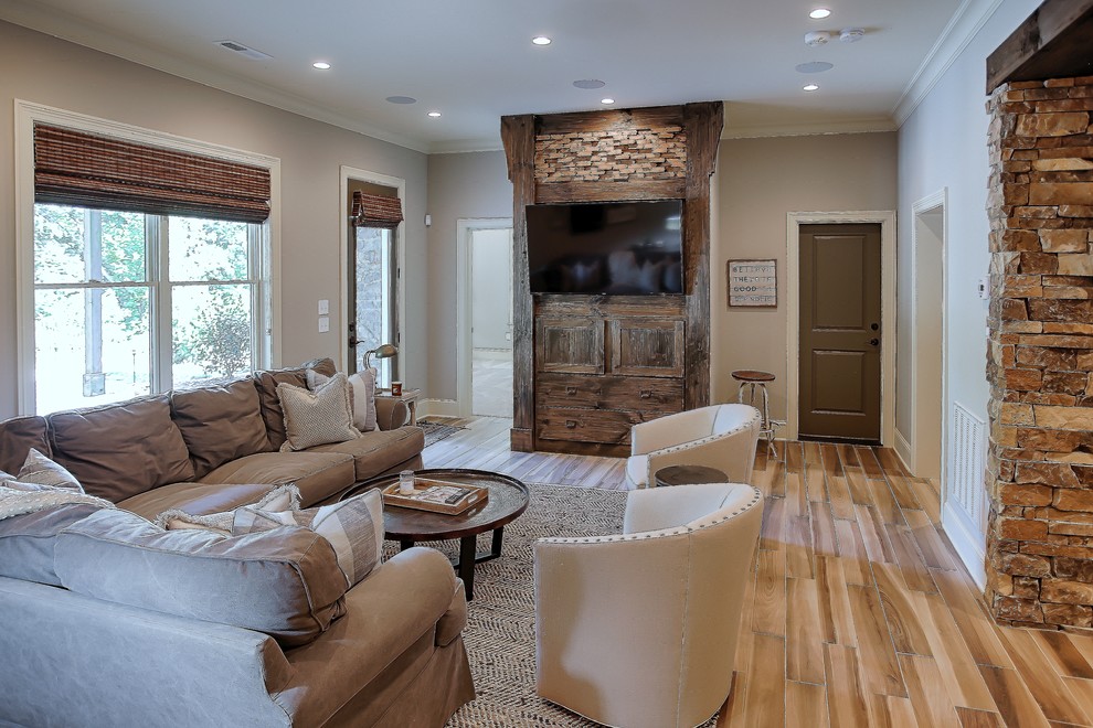 Basement - rustic basement idea