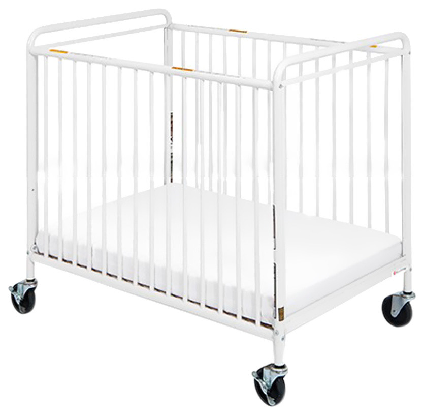 Foundations 4 Casters Chelsea Steel Child Care Crib Non Folding