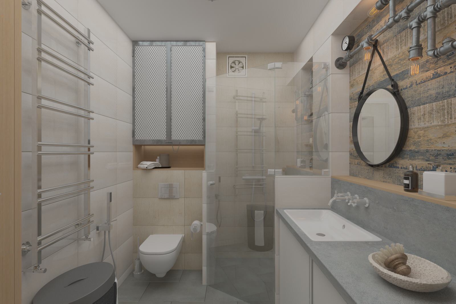 Ванная комната в стиле лофт