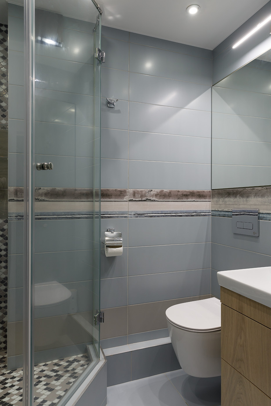 Интерьер трёхкомнатной квартиры в стиле минимализм, г. Калининград