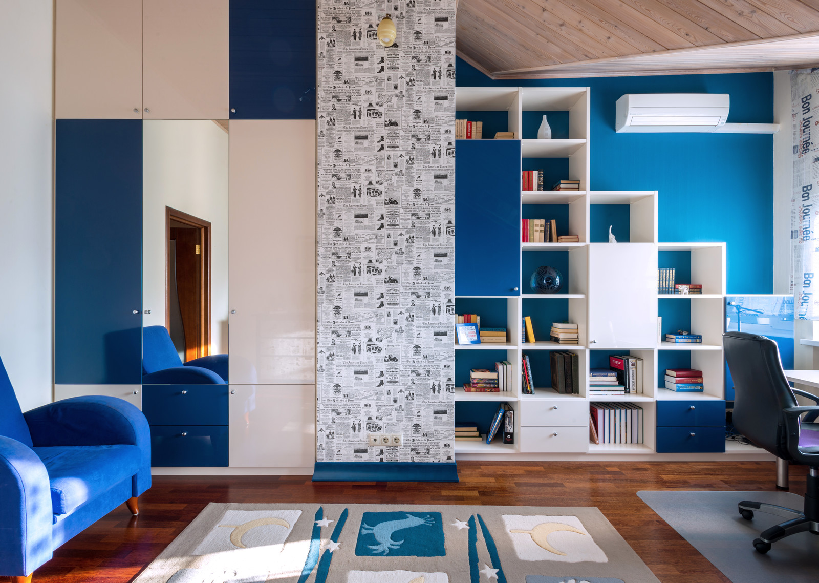 Мансарда. Новая комната для мальчика-подростка