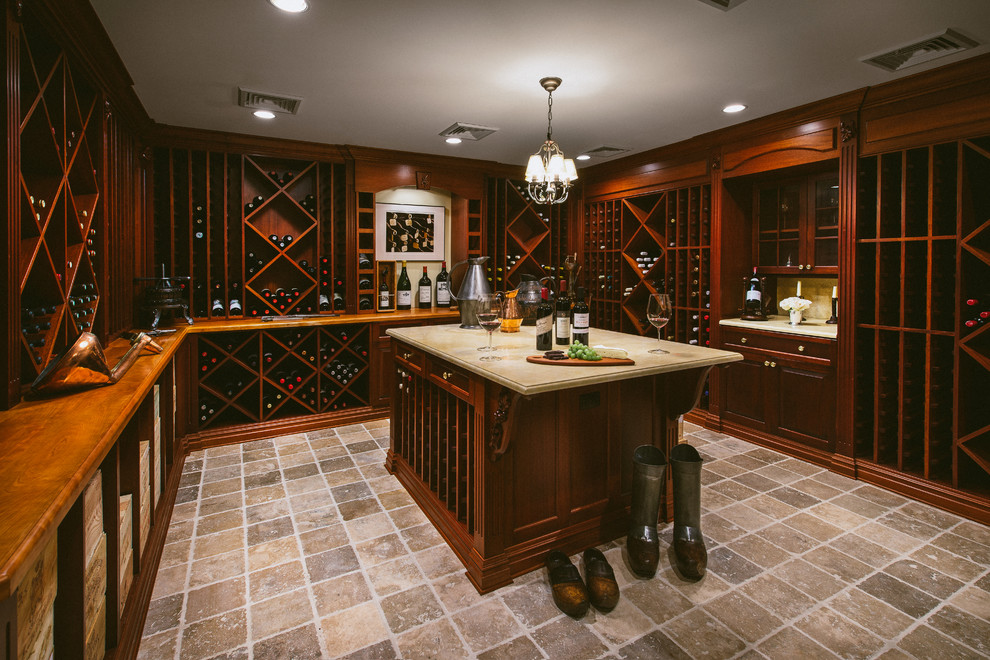 Traditional wine cellar in New York.
