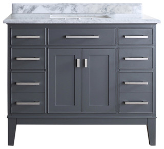 42 Inch Bathroom Vanities Houzz 1st Avenue Lillian Single Bathroom Vanity Maple Gray 42 Vanities