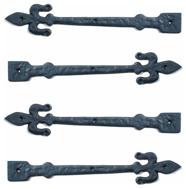 Black Iron Decorative Strap Hinge 12 Inch Long - Rustic - Hinges - by ...