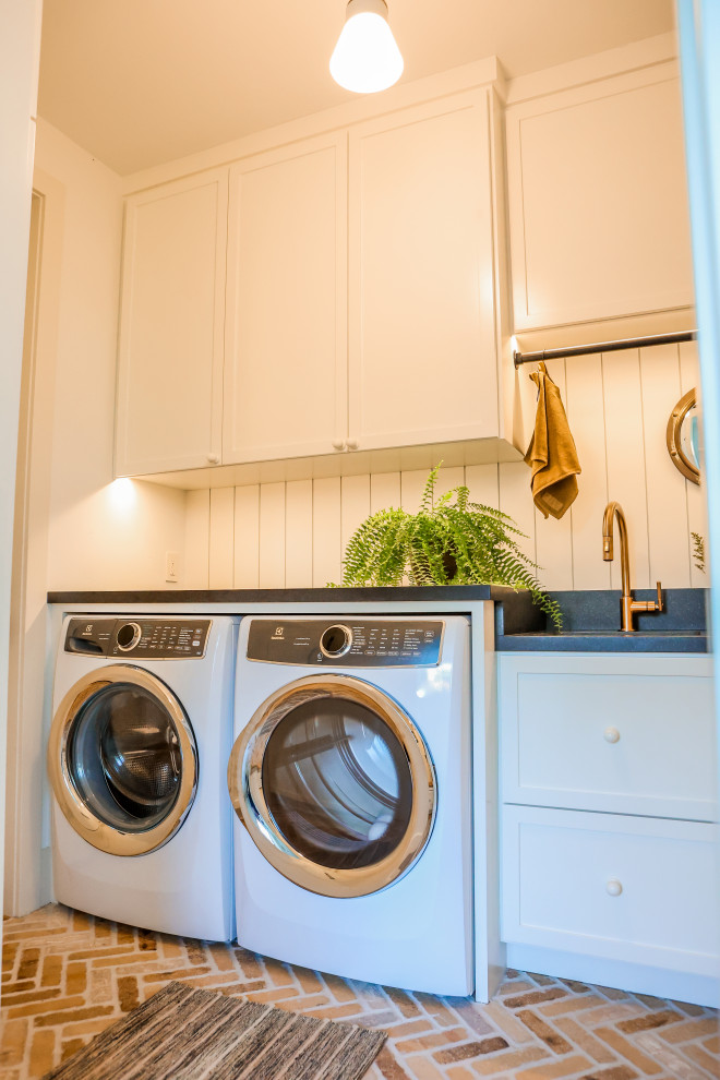 Photo of an eclectic utility room in Other.