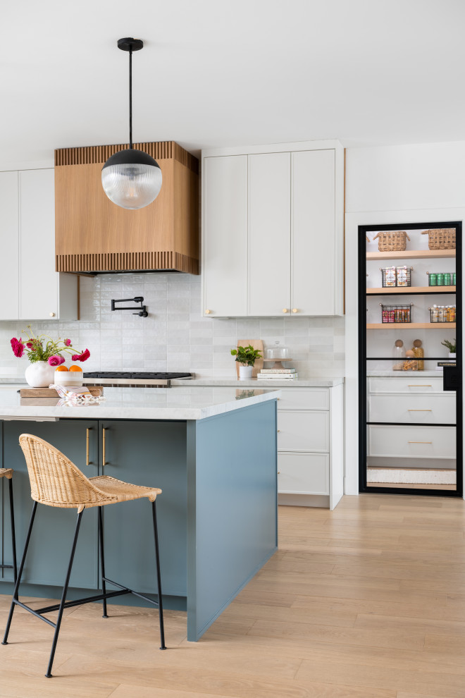 Inspiration for a transitional kitchen remodel in Orange County