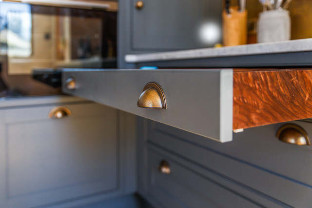 Walnut drawer box traditional-kitchen