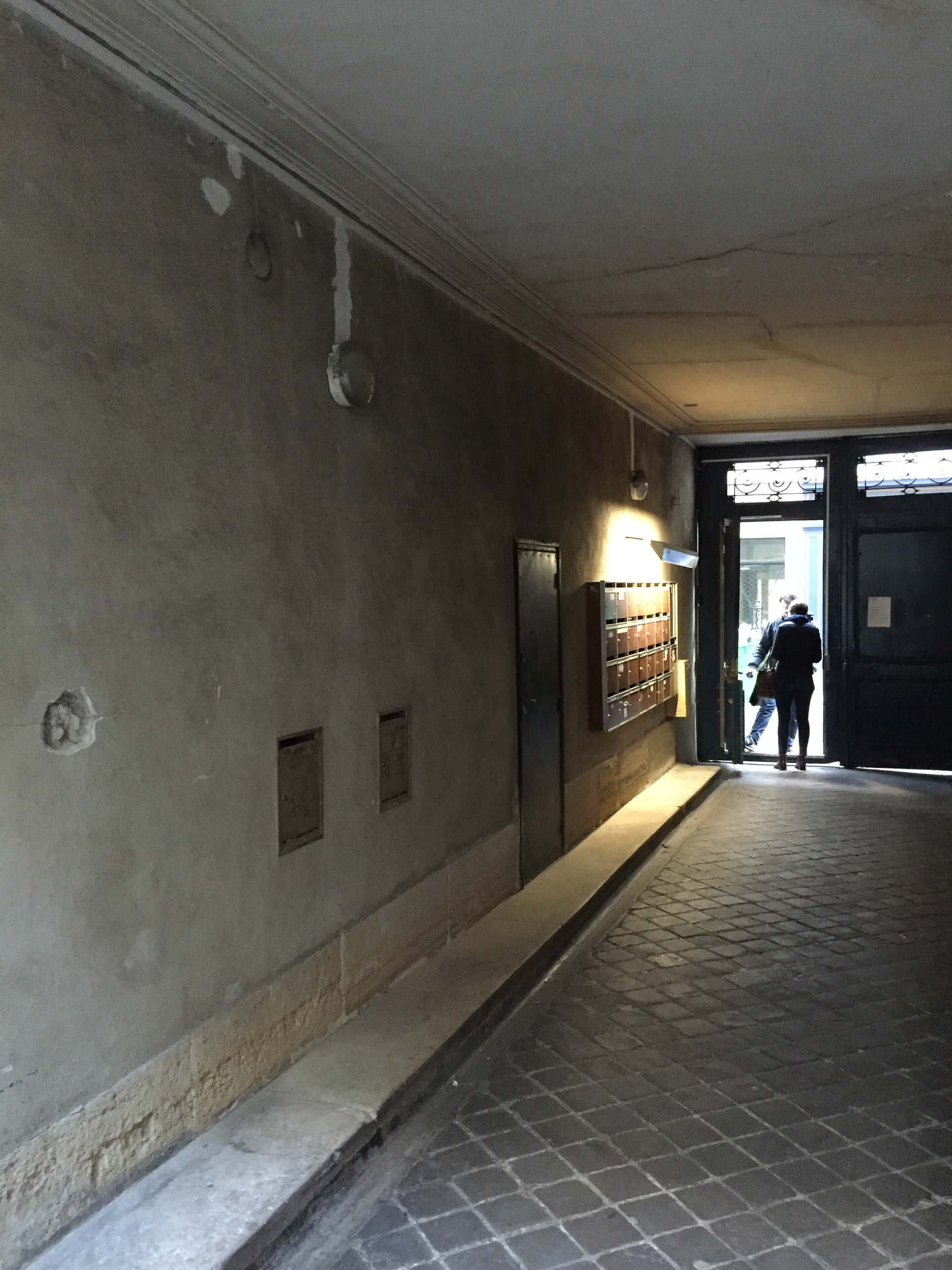 Projet porche d'immeuble parisien